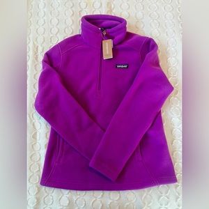 NWT Patagonia Women’s Classic Synchilla Marsupial Pullover, Ikat Purple, Small